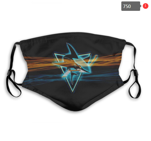 NHL San Jose Sharks #1 Dust mask with filter->nhl dust mask->Sports Accessory